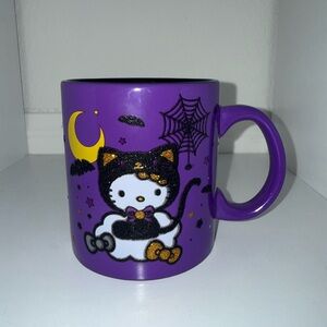 Purple Halloween Cat Mug